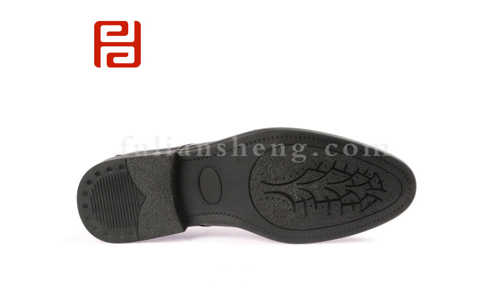 福連升商務(wù)正裝男鞋 牛皮面棉麻內(nèi)里舒適休閑商務(wù)單鞋圖片