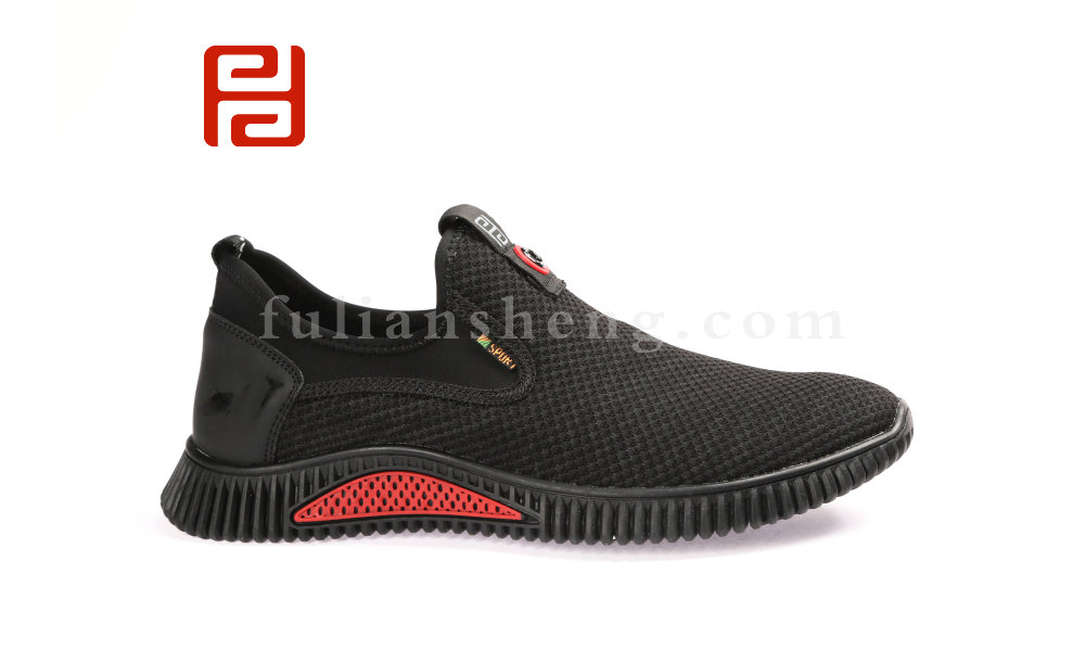 福連升春款男士透氣網(wǎng)面一腳蹬運(yùn)動(dòng)防滑老北京布鞋圖片
