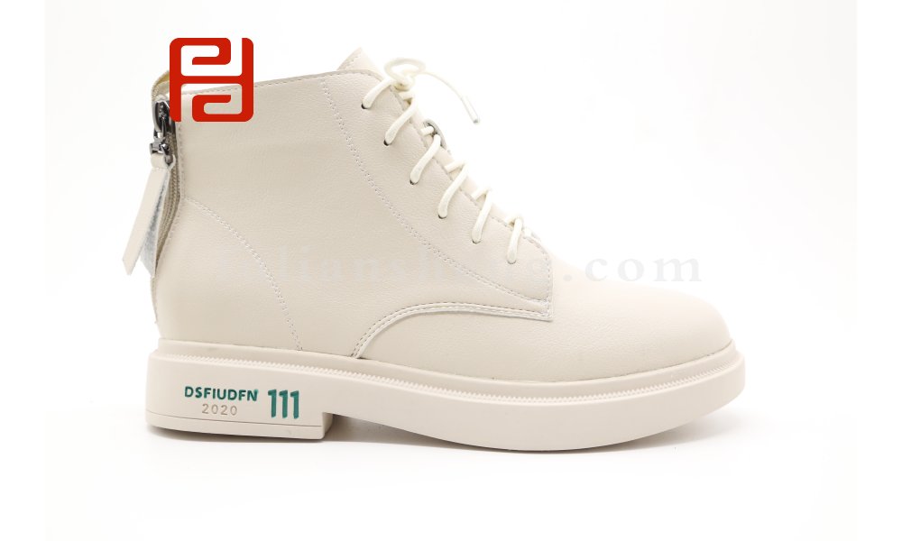 拉鏈馬丁靴英倫風時尚休閑短靴厚底機車靴子女棉麻舒適女靴圖片