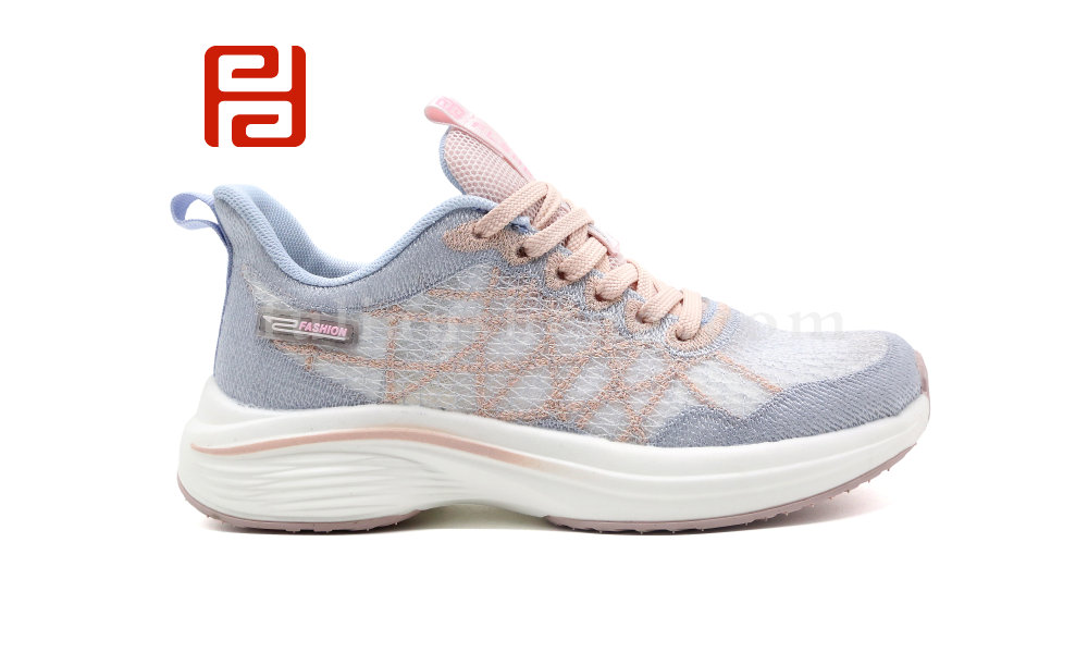 福連升夏季休閑運(yùn)動女鞋輕絲水秀面料燈泡鞋底