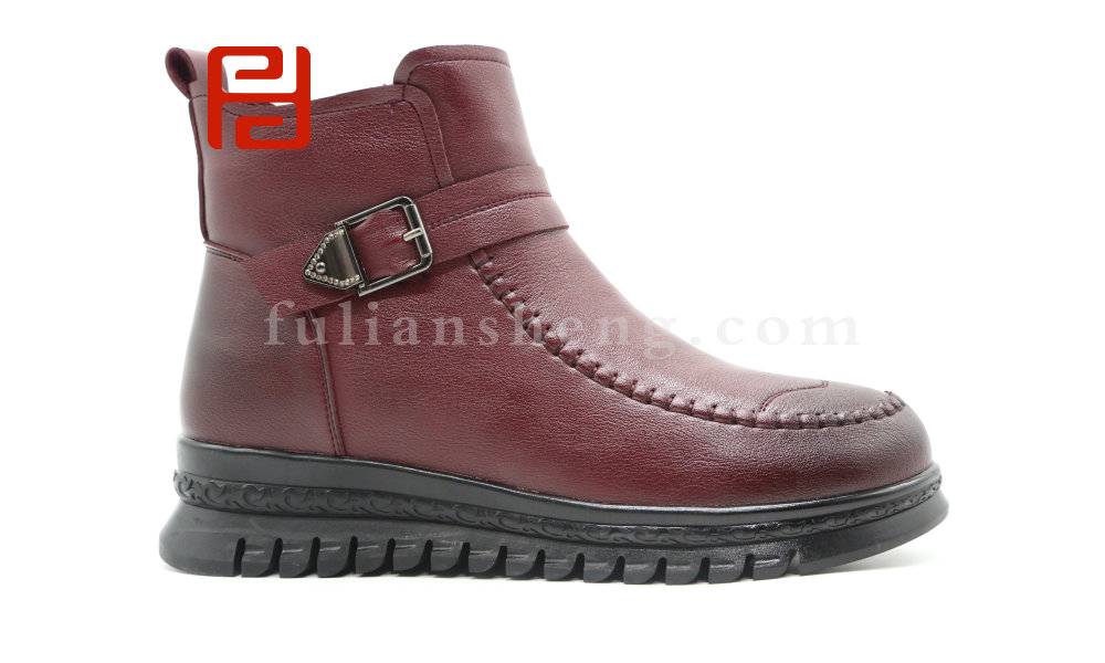 福連升冬季保暖舒適羊毛鞋女鞋老北京布鞋