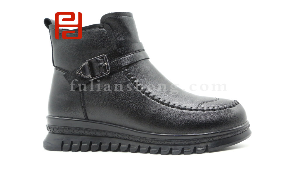 福連升冬季保暖舒適羊毛鞋女鞋老北京布鞋