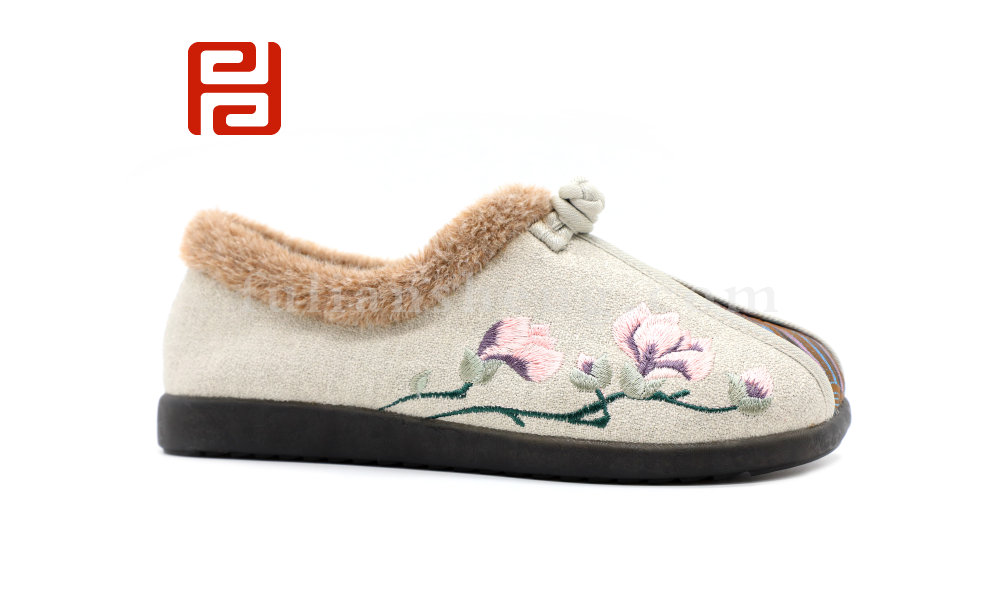 福連升冬季新款中國(guó)風(fēng)尚老北京布鞋漢唐風(fēng)韻漢舞鞋
