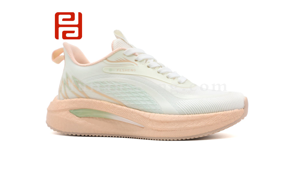 春秋運(yùn)動女鞋單鞋快樂運(yùn)動蒙幻紗面料女鞋