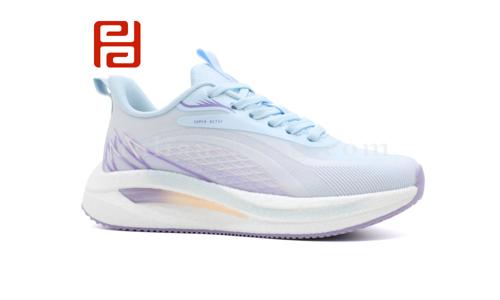 春秋運(yùn)動女鞋單鞋快樂運(yùn)動蒙幻紗面料女鞋