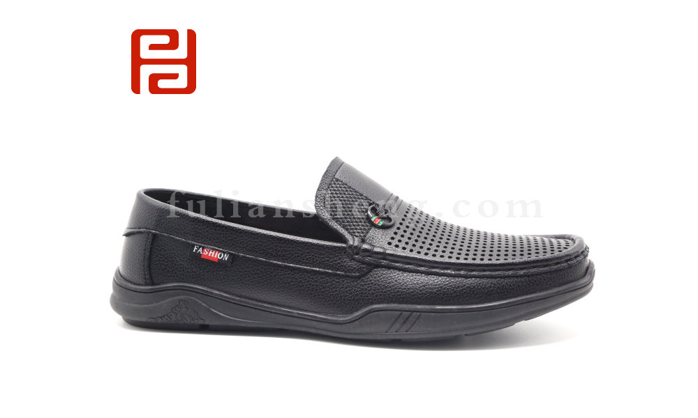 福連升夏季男鞋鏤空透氣商務(wù)休閑豆豆鞋一腳蹬開(kāi)車鞋圖片