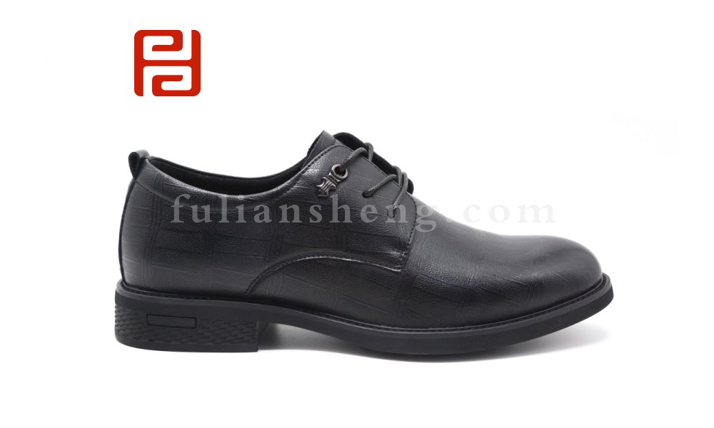 福連升商務(wù)工作正裝男鞋皮鞋棉麻內(nèi)里舒適單鞋圖片