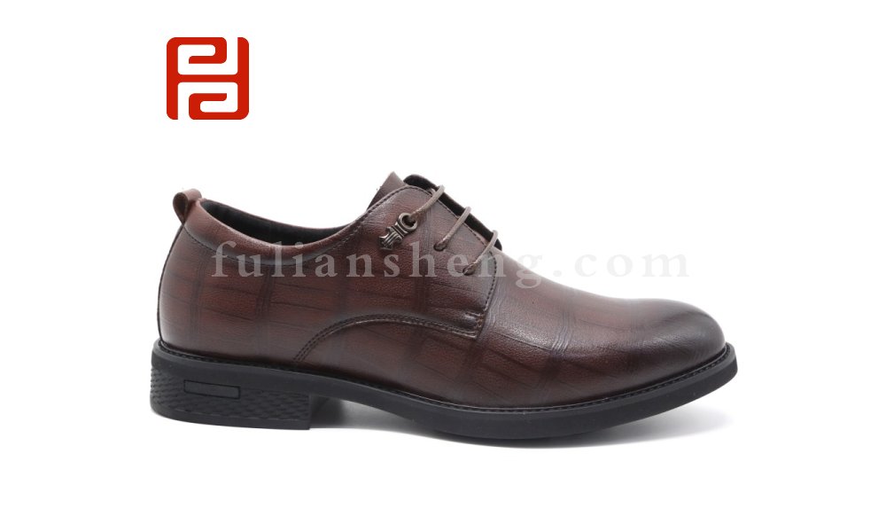 福連升商務(wù)工作正裝男鞋皮鞋棉麻內(nèi)里舒適單鞋圖片