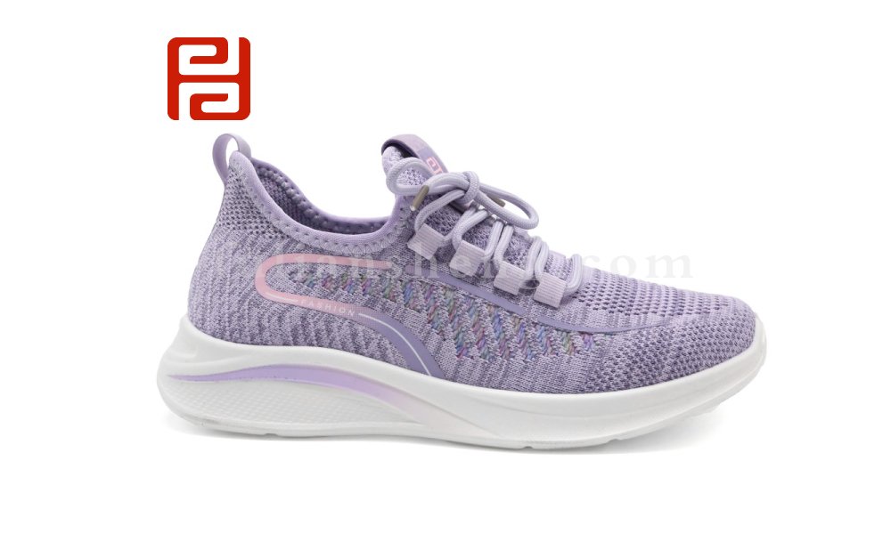 福連升春秋休閑運動單鞋飛織休閑運動女鞋輕便透氣漫步鞋圖片