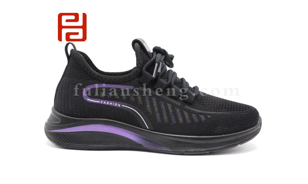 福連升春秋休閑運動單鞋飛織休閑運動女鞋輕便透氣漫步鞋圖片