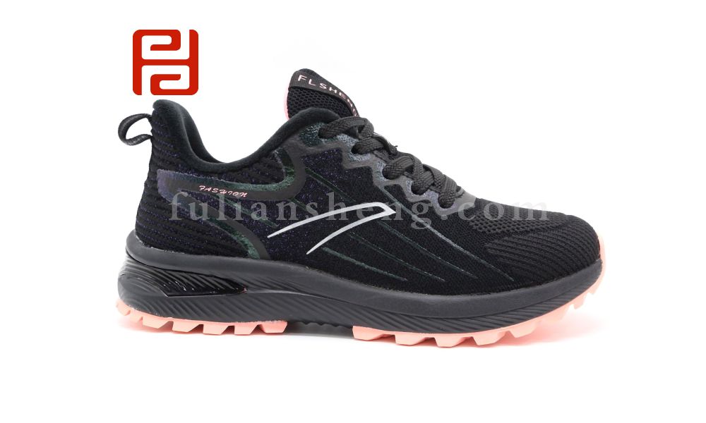 福連升休閑鞋冬季飛織透氣保暖加絨休閑運(yùn)動女鞋圖片