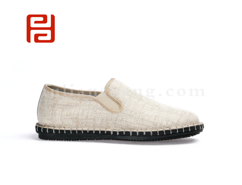 中國風(fēng)夏季男士帆布鞋休閑鞋透氣老北京布鞋(圖1)