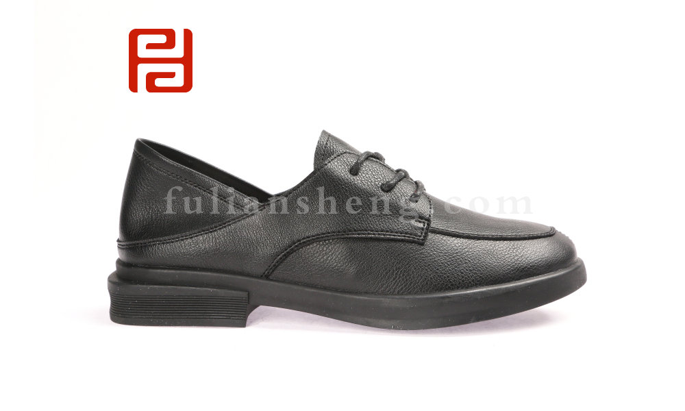 福連升春款女士系帶休閑時(shí)尚通勤棉麻老北京布鞋(圖2)