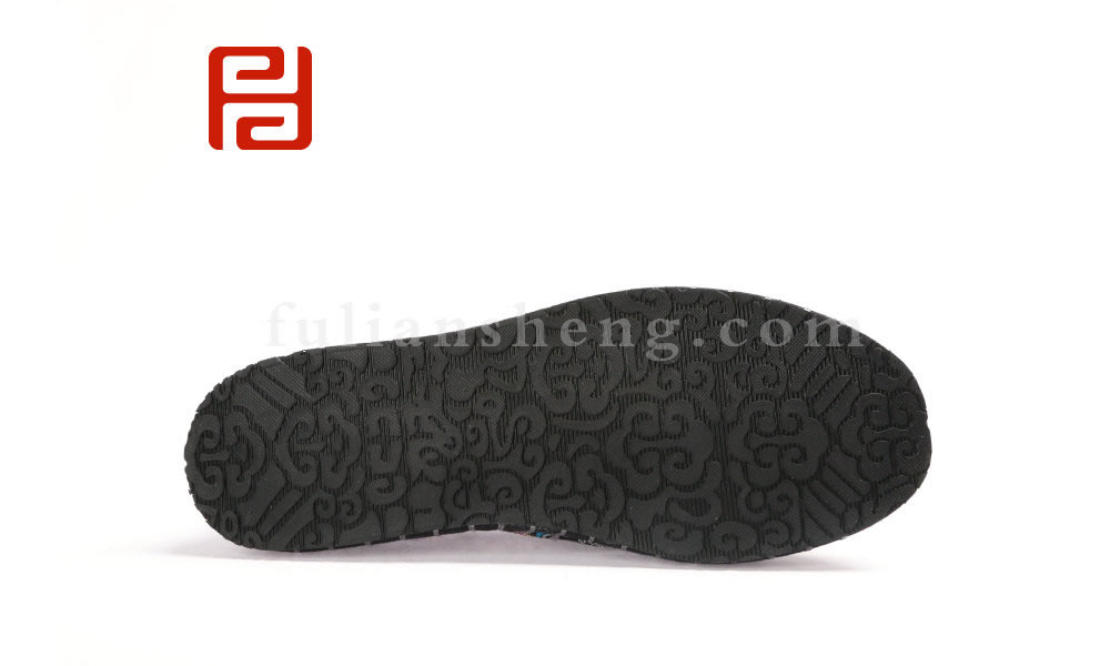 福連升中國風(fēng)老北京布鞋男繡花社會臉譜千層底軟底布鞋(圖3)