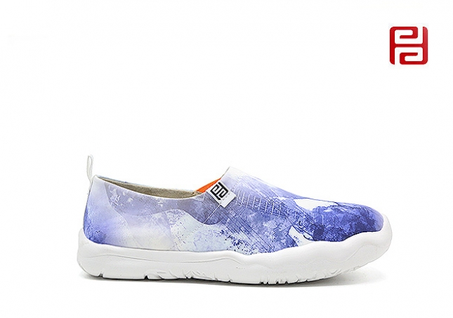 福連升休閑鞋女鞋單鞋時(shí)尚休閑小布鞋印花個(gè)性鞋子