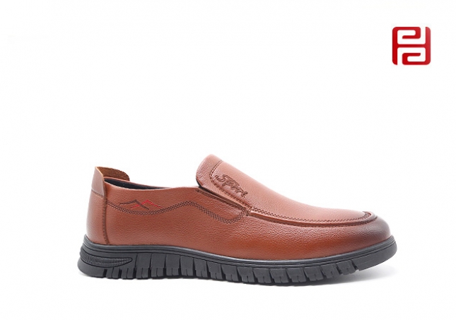 福連升春季商務(wù)男鞋休閑軟底工作鞋百搭套腳鞋子