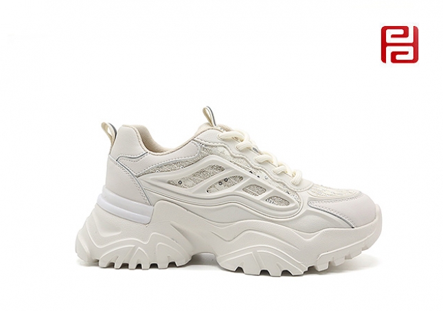 福連升春季時(shí)尚運(yùn)動(dòng)鞋輕便厚底透氣松糕女鞋