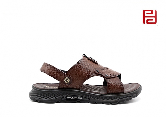 福連升夏季涼鞋手工縫線男士拖