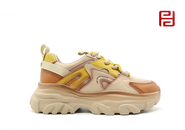 福連升秋季時尚運(yùn)動鞋女鞋單鞋厚底老爹鞋