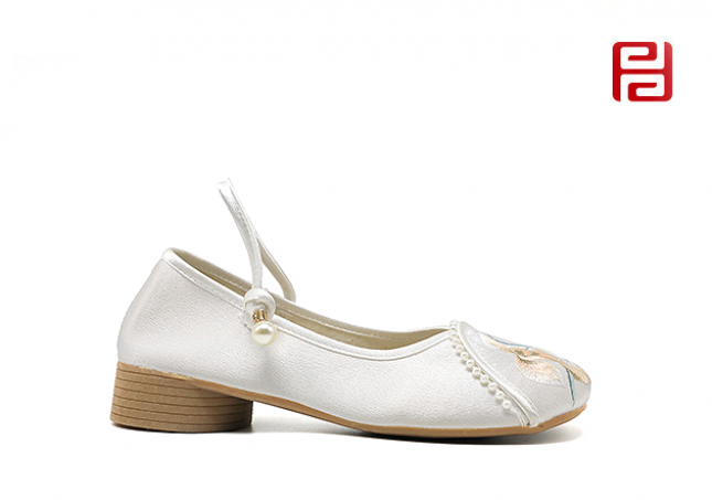 中國風(fēng)尚春季女鞋漢唐風(fēng)韻女單鞋牛筋底棉麻里布