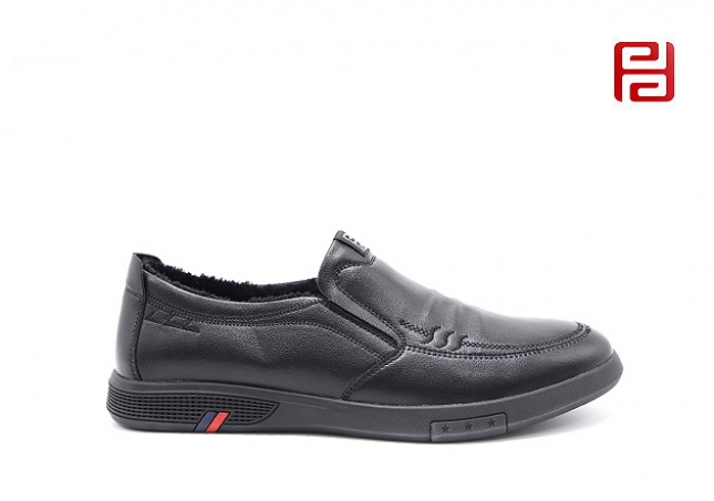 福連升休閑鞋冬保暖加絨一腳蹬商務(wù)男鞋舒適合腳